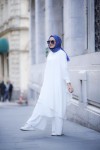 Tesettür Lina Takım Beyaz Model-511