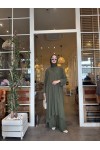 Tesettür Mina Takım Haki Model-538