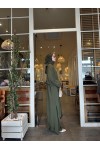 Tesettür Mina Takım Haki Model-538