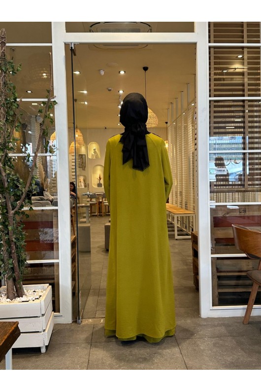 Tesettür Rüya Takım Yağ Yeşili Model-540