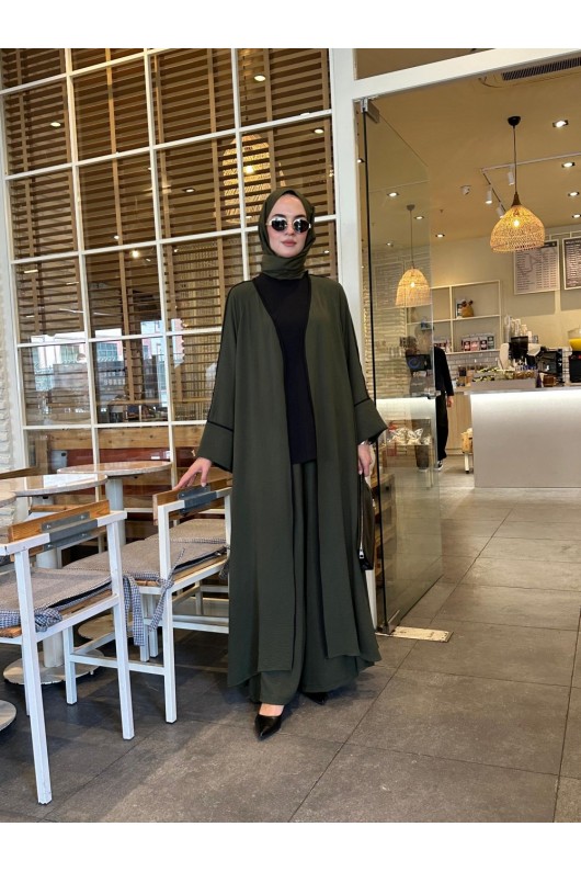 Tesettür Rüya Takım Haki Model-540